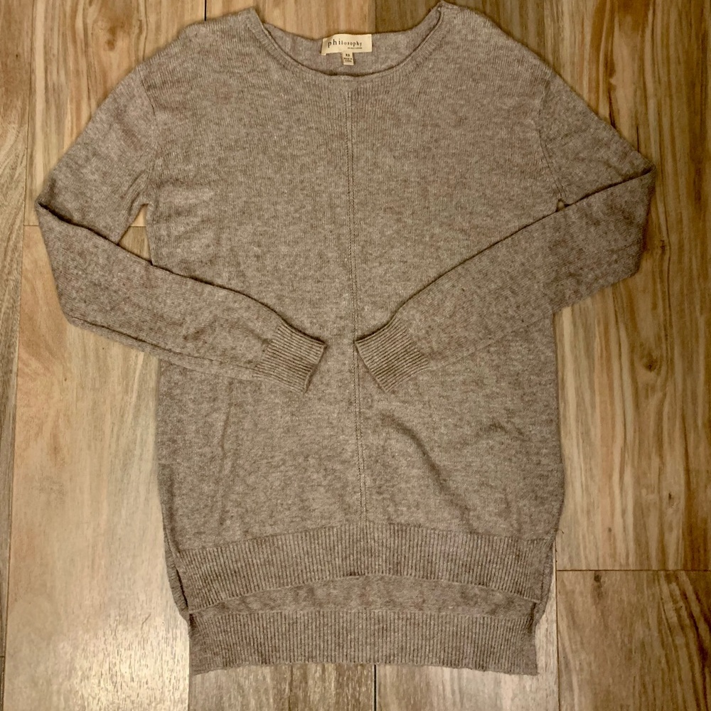 Women’s Philosophy Taupe Pullover Sweater Size XS